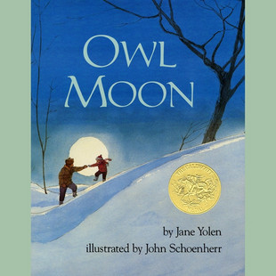 儿童英文动画绘本有声书 猫头鹰月亮 owl moon-jane yolen